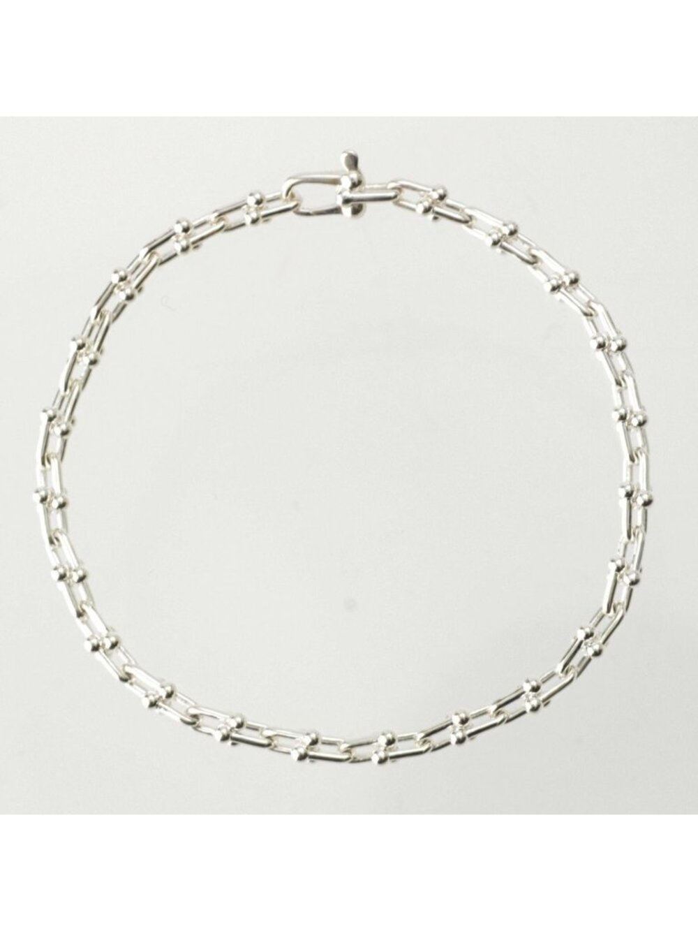 Tiffany & Co HardWear Micro 44 Top Bracelet Silver 17